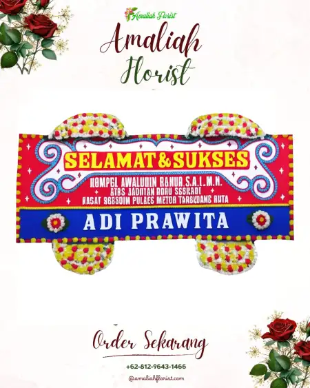 Papan Bunga Ucapan Selamat Bendan Kergon